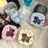 Cute Kitten Graffiti Coloured Contact Lens Case