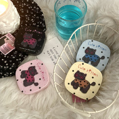 Cute Kitten Graffiti Coloured Contact Lens Case