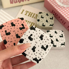 Floral Bow Cat-Shaped Coloured Contact Lens Case