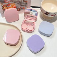 Like Fish Solid Color Portable Coloured Contact Lens Case