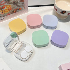 Like Fish Solid Color Portable Coloured Contact Lens Case