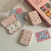 Like Fish Grid Animal House Coloured Contact Lens Case