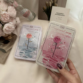 Vintage Fantasy Rose Coloured Contact Lens Case