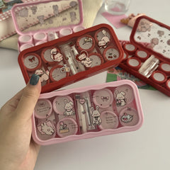 Sweet Bunny Garden Coloured Contact Lens Case