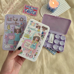 SweetHeart Girl Coloured Contact Lens Case