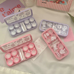 Summer With Cats Coloured Contact Lens Case