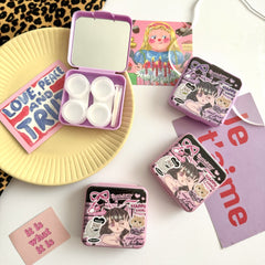 Cool Girl Coloured Contact Lens Case