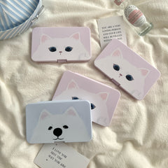 Kitten Puppy Head Coloured Contact Lens Case