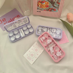 Summer With Cats Coloured Contact Lens Case