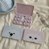 Kitten Puppy Head Coloured Contact Lens Case