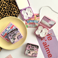 Cool Girl Coloured Contact Lens Case