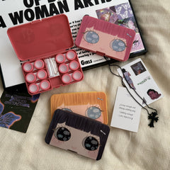 Big Eye Girl Coloured Contact Lens Case