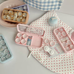 Ice Cream And Cake Coloured Contact Lens Case