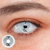 Cosplay Demon Slayer Rui Grey Coloured Contact Lenses