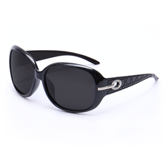 Anna Oversized Black Sunglasses