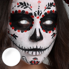 Halloween White out Coloured Contact Lenses