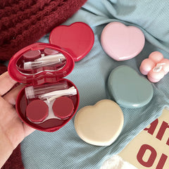 Candy Heart Colored Contact Lens Case