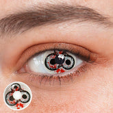 Cosplay Devil Date Eyes Black Coloured Contact Lenses