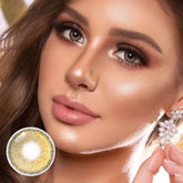 Marble Hazel Brown Coloured Contact Lenses