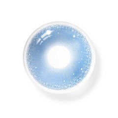 Cosplay Gold Rim Blue Coloured Contact Lenses