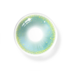 Cosplay Gold Rim Green Coloured Contact Lenses