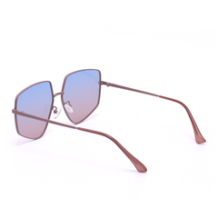 Bella Geometric Blue Sunglasses