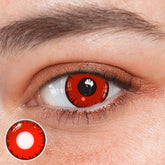 Cosplay Lucifer's Eye Red Prescription Coloured Contact Lenses