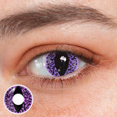 Cosplay Cat Eye Leopard Purple Coloured Contact Lenses