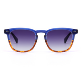 Sylvia Retro Square Blue Sunglasses