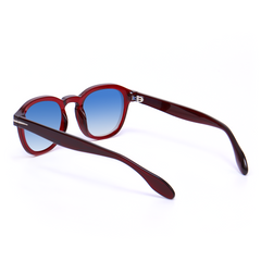 Vilma Retro Round Red Sunglasses