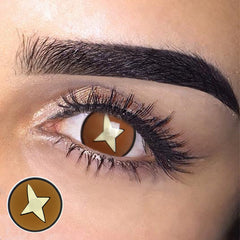 Cosplay Demon Slayer Kinoko Brown Coloured Contact Lenses