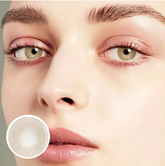 Lemon Cat Eye Khaki Coloured Contact Lenses