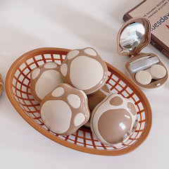 Cute Cat's Paw Colored Contact Lens Case