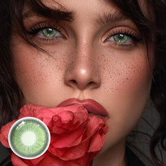 Perola Green Prescription Coloured Contact Lenses