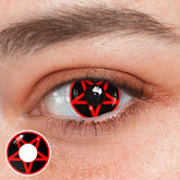 Cosplay NARUTO Pentagram Red Coloured Contact Lenses