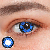 Cosplay Cyberpunk Blue Coloured Contact Lenses
