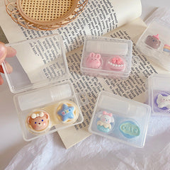 Cute Cartoon Animal Colored Contact Lens Case