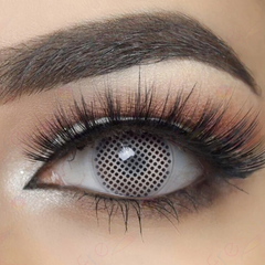 Halloween White Mesh Coloured Contact Lenses