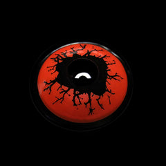 Halloween Scary Blood Eyes Red Coloured Contact Lenses