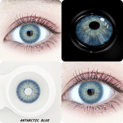 Amazonia Antarctic Blue Prescription Coloured Contact Lenses