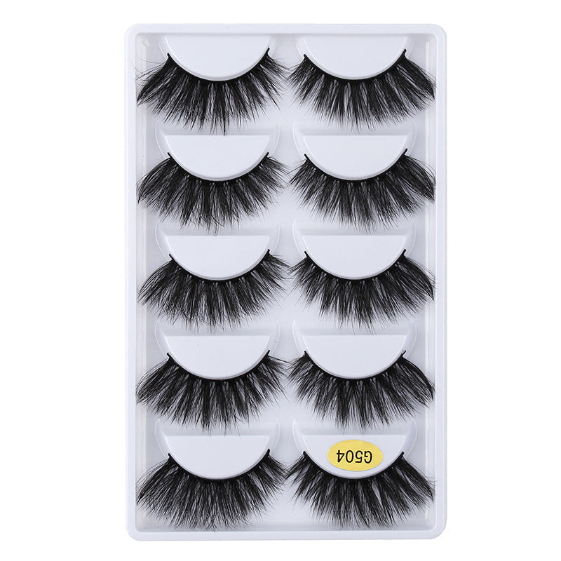 3D Cat Eye 10 Piece Mink Hair Eyelashes