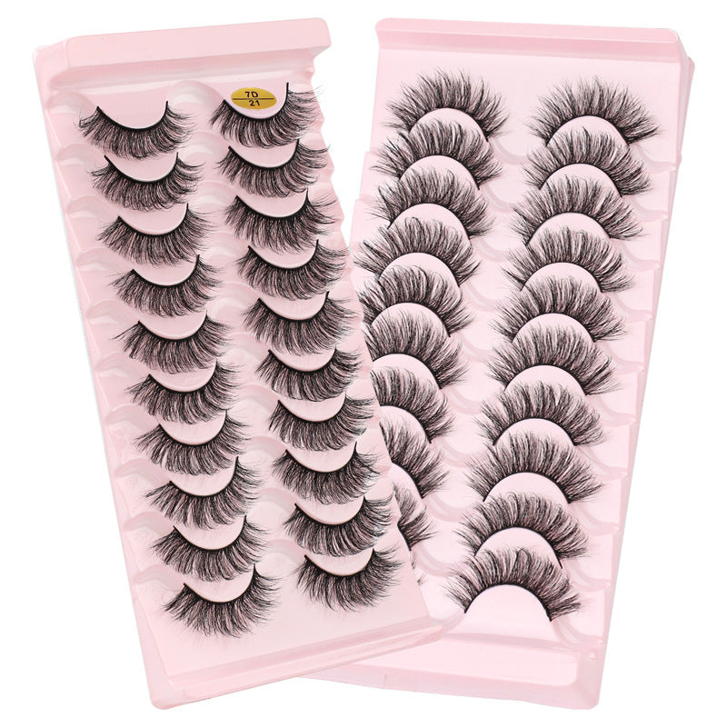 7D Dense 10 Piece Mink Hair Eyelashes