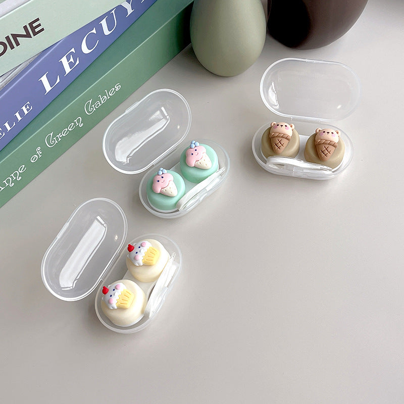 INS Simple Cute DIY Colored Contact Lens Case