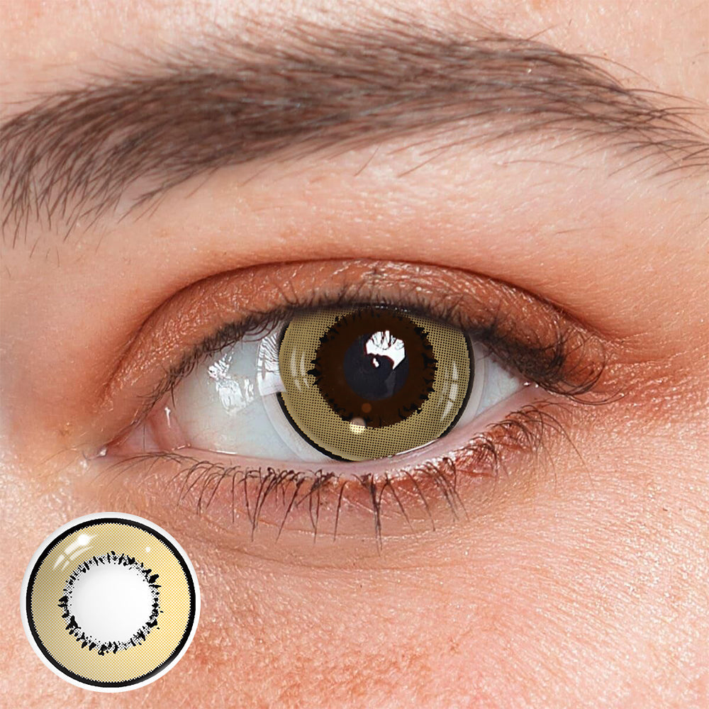 Cosplay Element Brown Prescription Coloured Contact Lenses