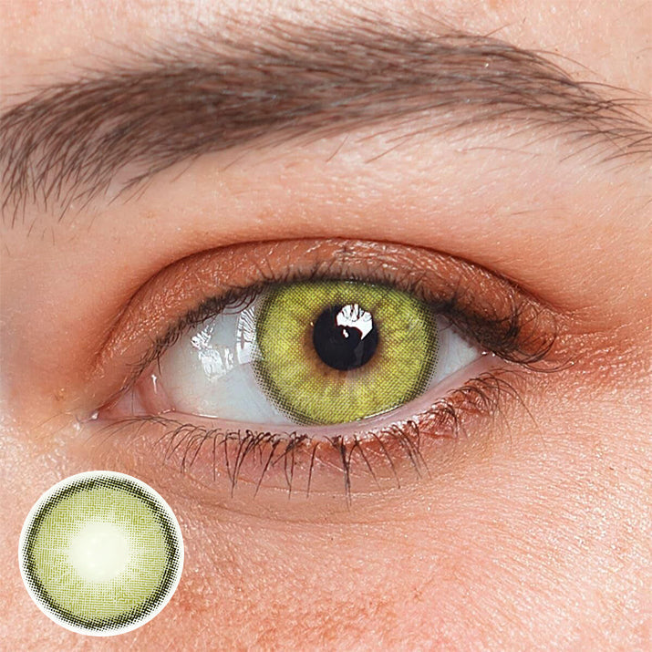 Astrea Oli Green Prescription Coloured Contact Lenses