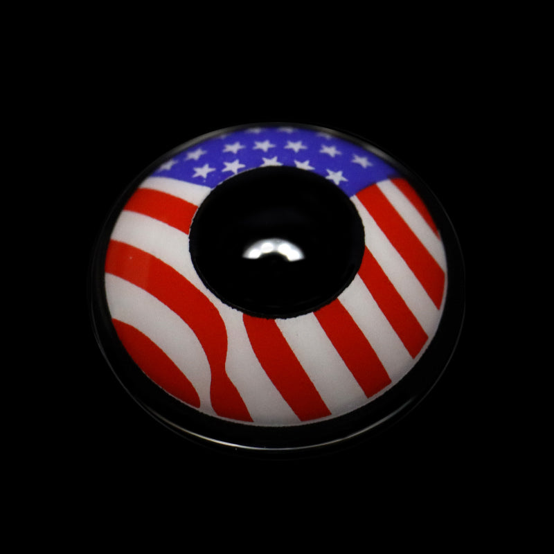 Cosplay America Flag Red Coloured Contact Lenses