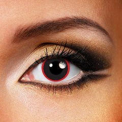 Halloween Hell Raiser Red  Coloured Contact Lenses