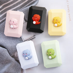 Cartoon Dinosaur Colored Contact Lens Case