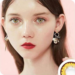 Elves Gold brown Coloured Contact Lenses