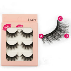 New Waterproof 3 Piece G301 Mink Hair Eyelashes